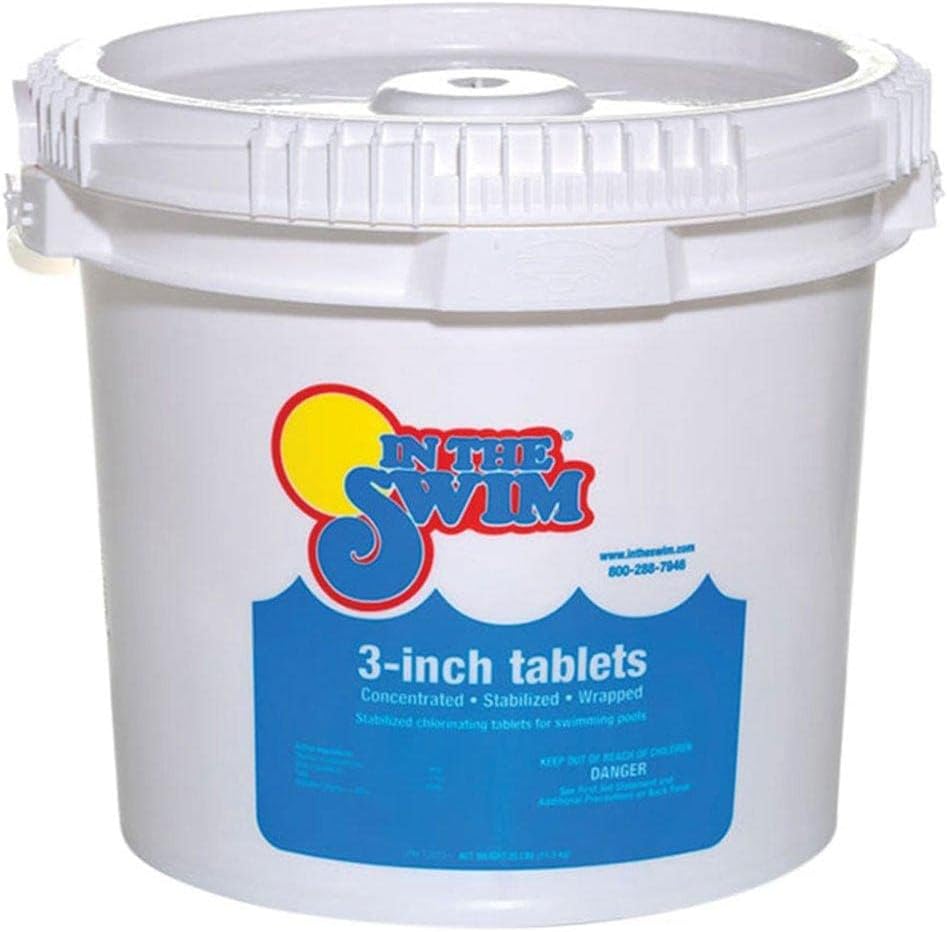 In The Swim 3 Inch Stabilized Chlorine Tablets for Sanitizing Swimming Pools