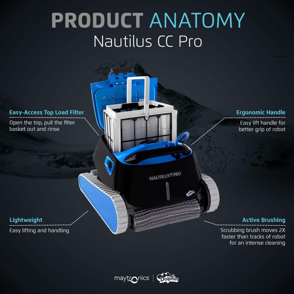 Dolphin Nautilus CC Robotic Pool Vacuum Cleaner All Pools up to 33 FT
