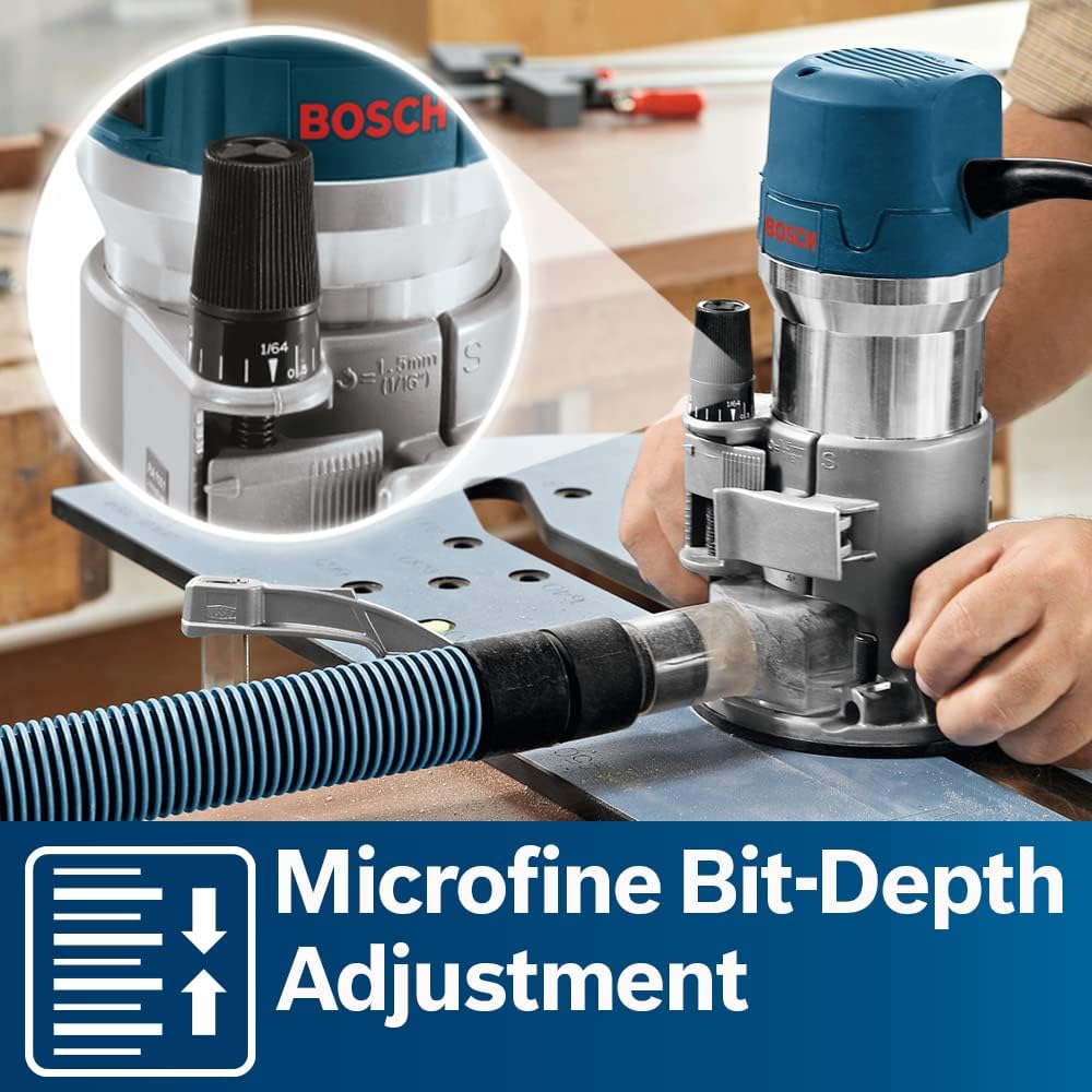 BOSCH 1617EVSPK Wood 12 Amp Router Tool Combo Kit